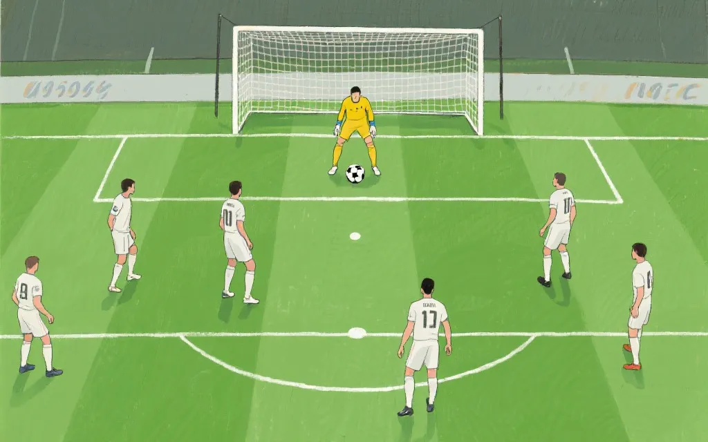 门将从后场组织出球，队友拉开站位形成控球结构